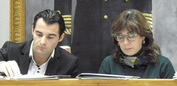 El alcalde Eduardo Dolón Sánchez y la Secretaria Pilar Vellisca Matamoros, en una imagen de archivo