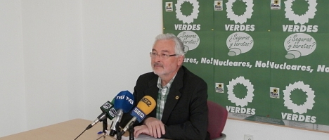 José Manuel Dolón de Los Verdes, ayer durante la rueda de prensa