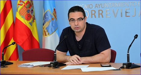 Víctor Ferrández en Rueda de Prensa, ayer. (Foto: J. Carrión)
